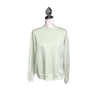 H&M Light Green Relaxed Fit Sweatshirt